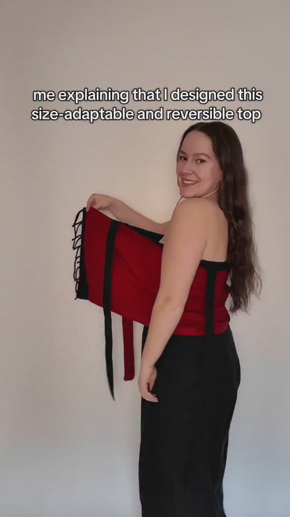 Calla Reversible Set Mini - 14 in 1 - black/red